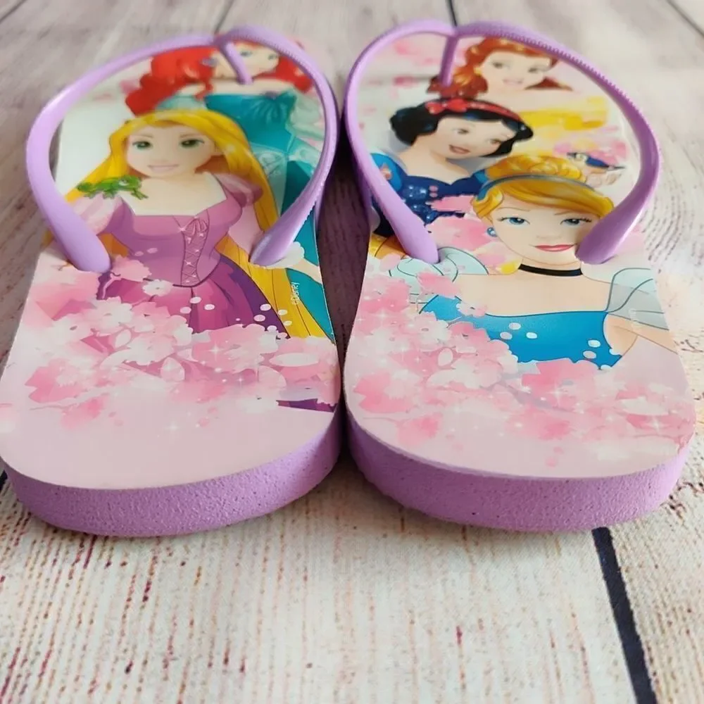 Disney Princess flip flop & reusable bag set